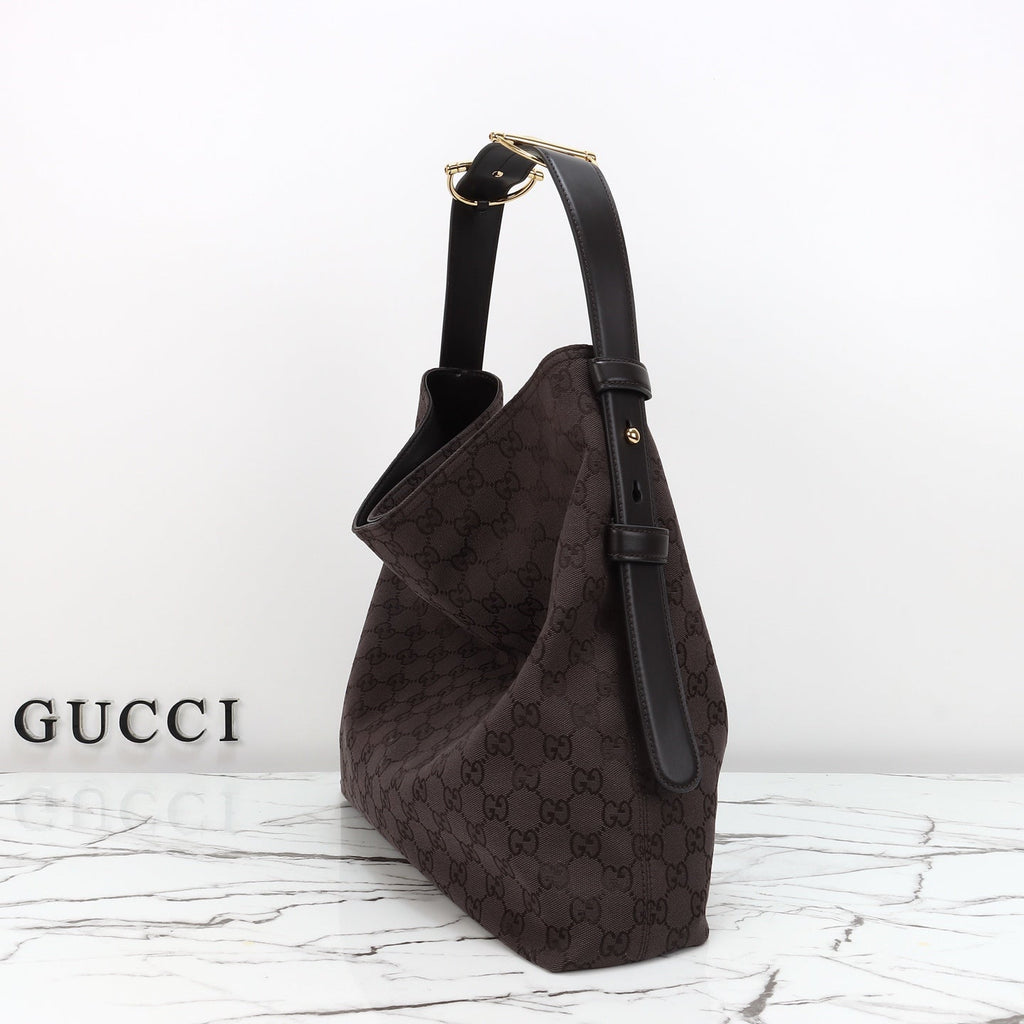 Gucci Beatrix Tote Brown and Dark Brown Original GG Canvas product image 8, provided for visual reference and product detail
