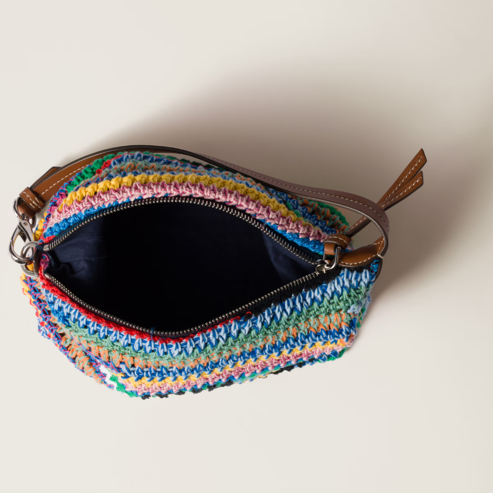 Miu Miu Multicolor Crochet Pouch - Multicolored product image 4, provided for visual reference and product detail review