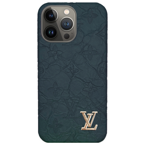 'LV' Hammered Effect iPhone Cases | Shine product image 1, provided for visual reference and product detail review
