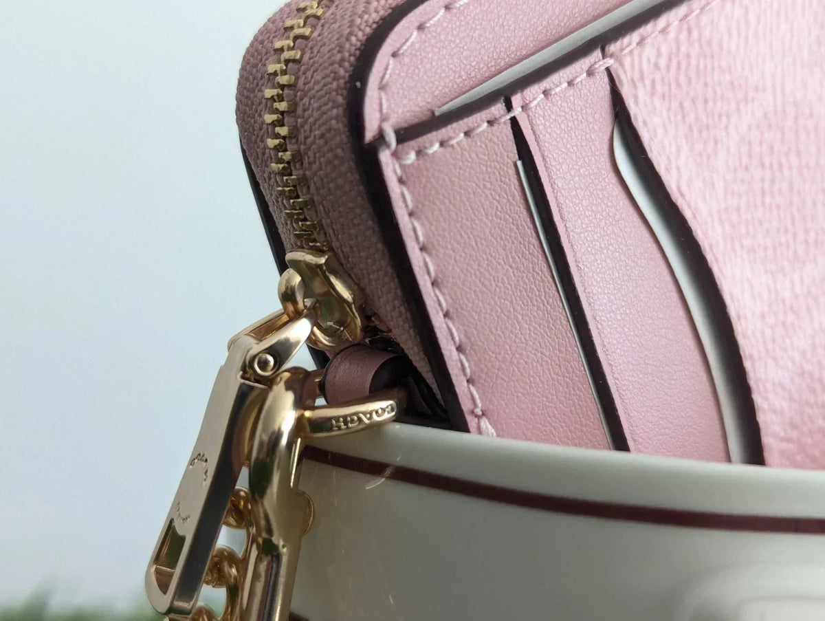 Coach Card Holder Powder Pink product image 4, provided for visual reference and product detail review