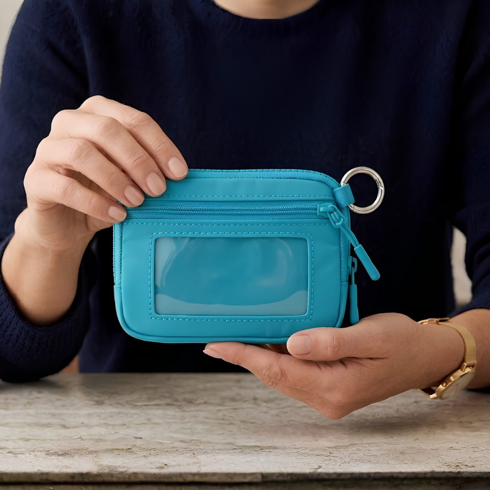 Iris & Rainbow Original Iris Wallet - Aqua product image 4, provided for visual reference and product detail review