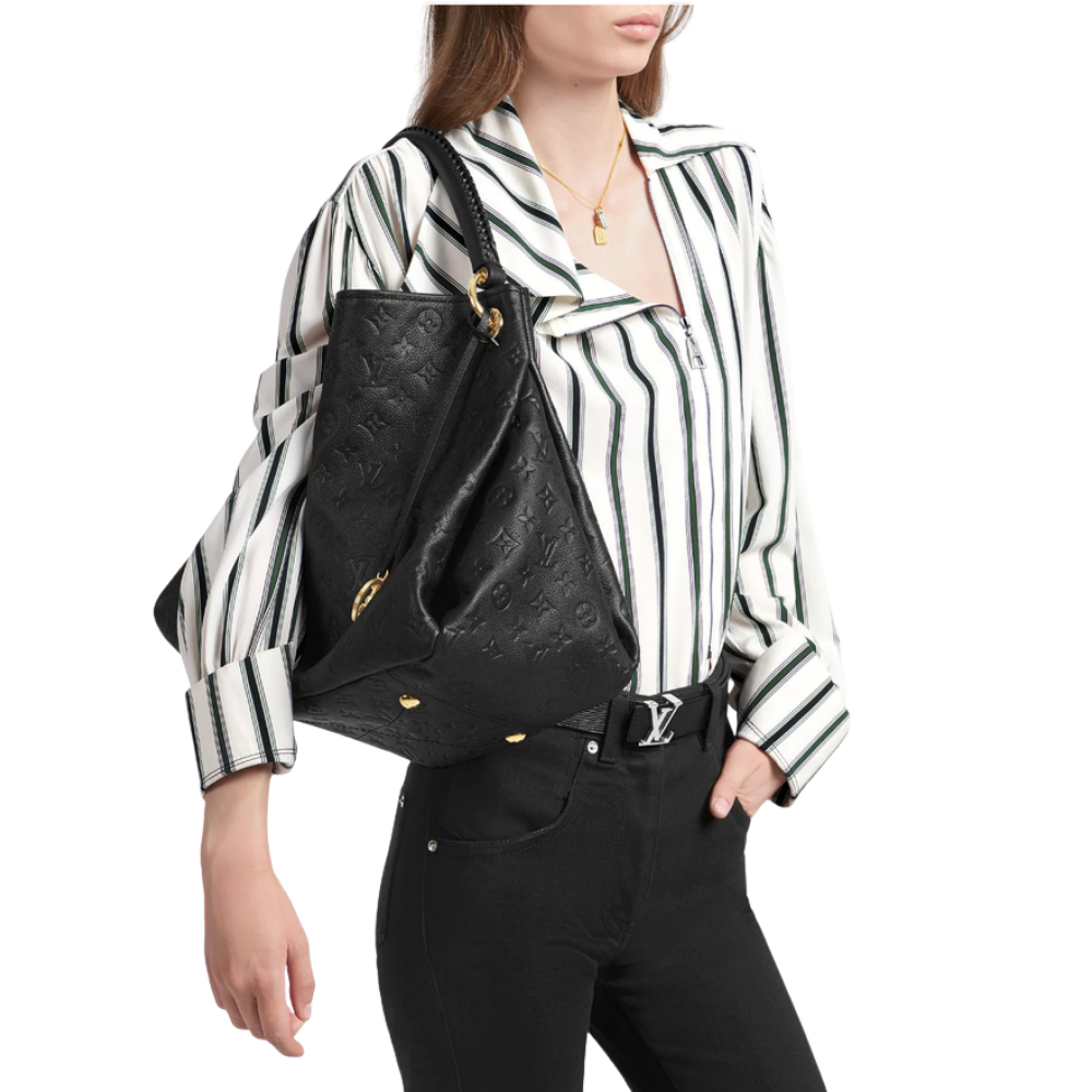 LV Artsy MM Monogram Empreinte Shoulder Bag product image 4, provided for visual reference and product detail review