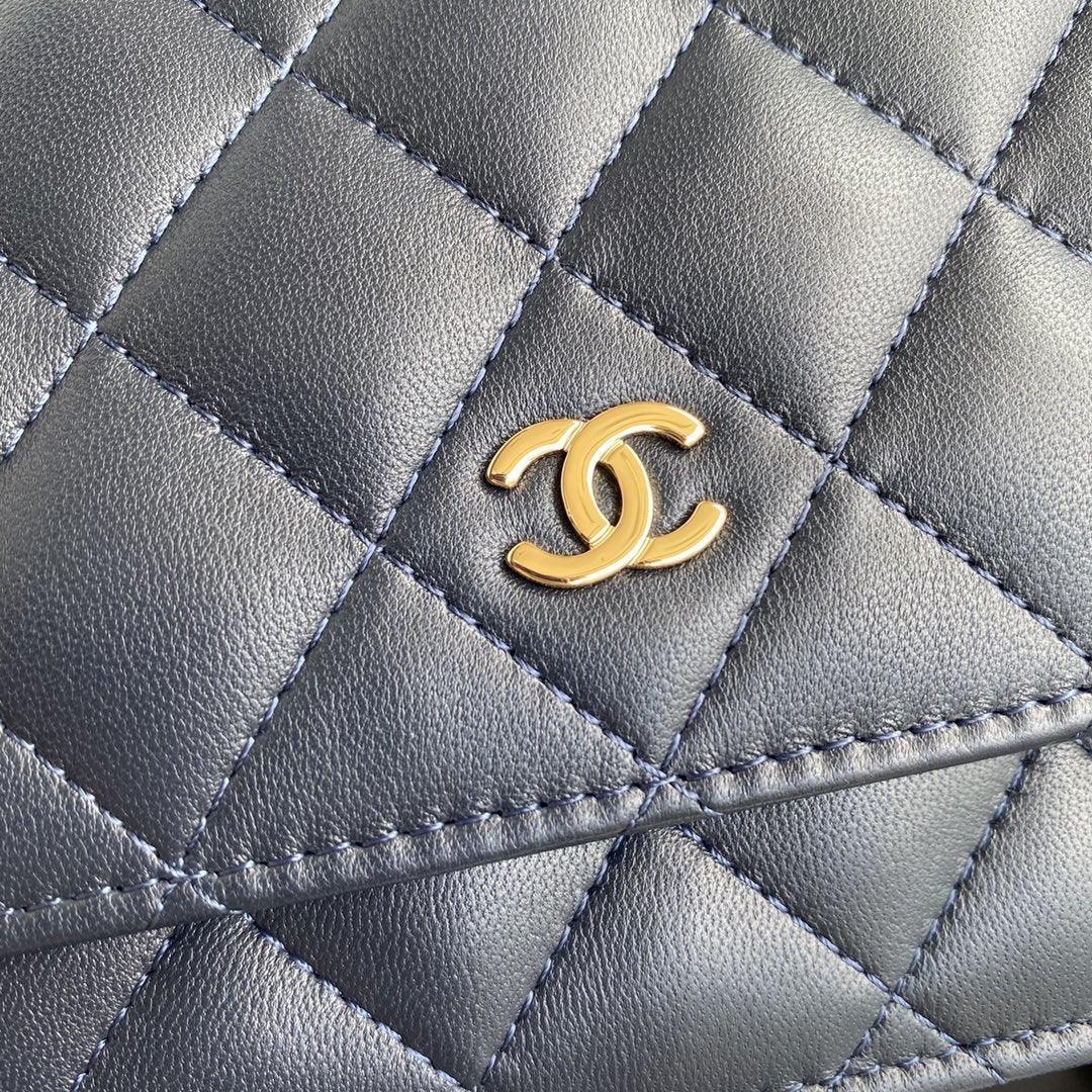 Chanel Wallet On Chain WOC Blue product image 9, provided for visual reference and product detail review