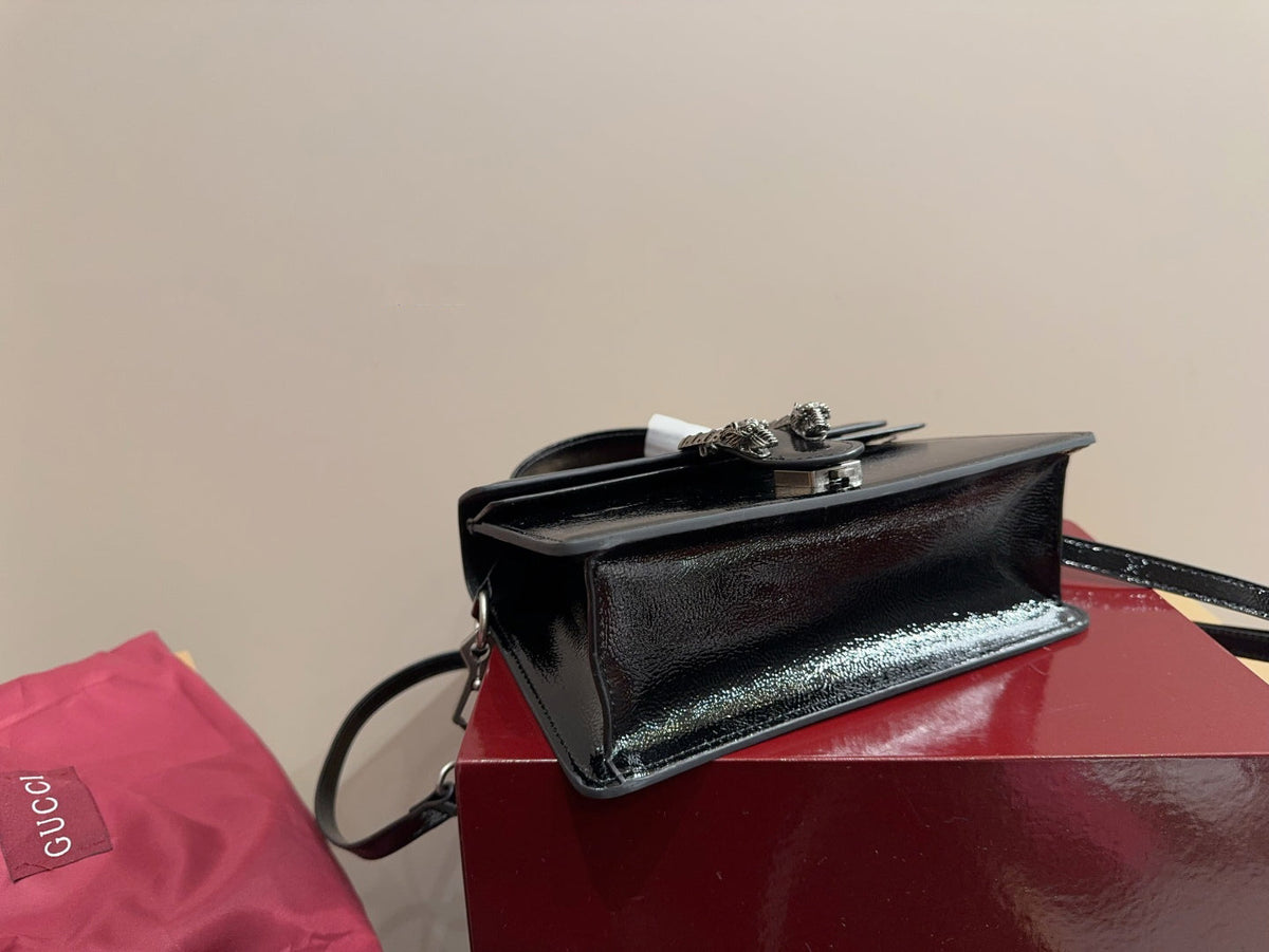 Gucci Glossy Black Handbag Crossbody product image 5, provided for visual reference and product detail review