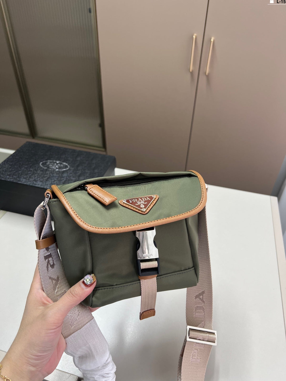 Prada Vintage Messenger Bag Crossbody - Green product image 8, provided for visual reference and product detail review