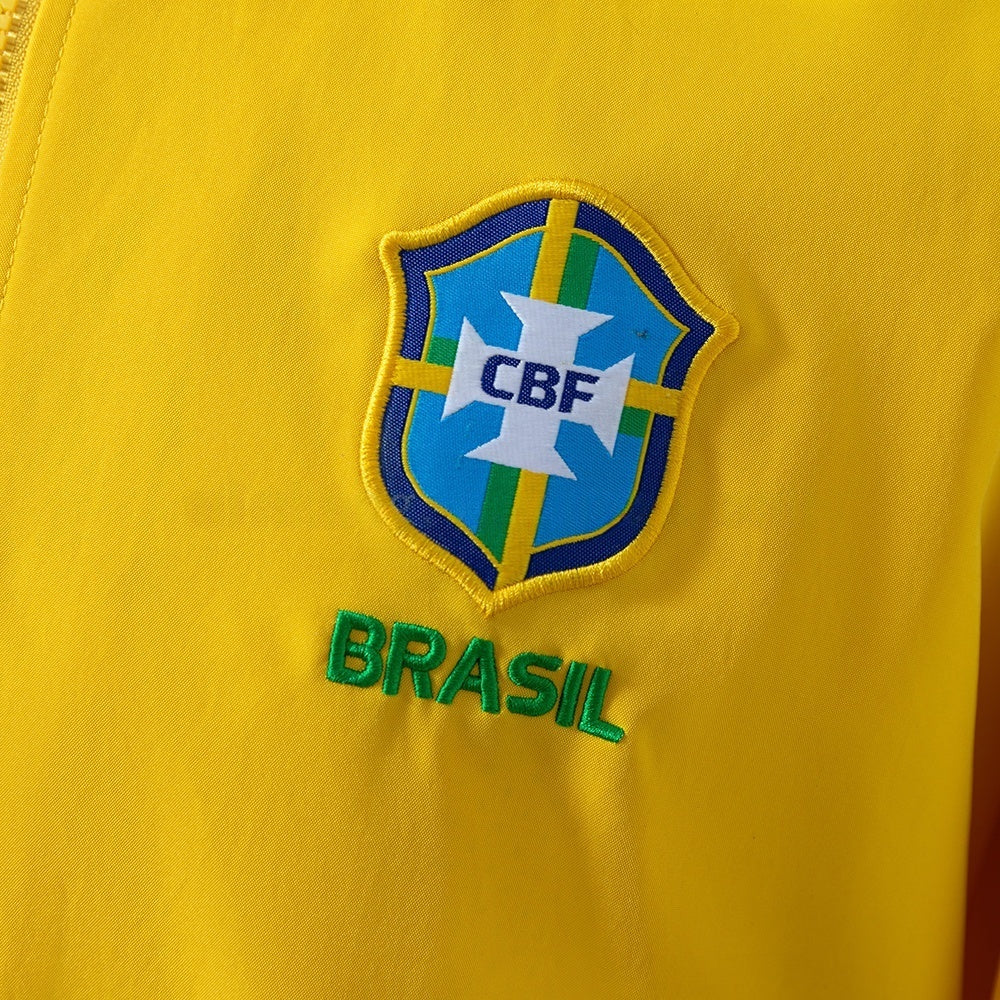 Brazil Windbreaker 2025/26 Yellow Football Jacket product image 3