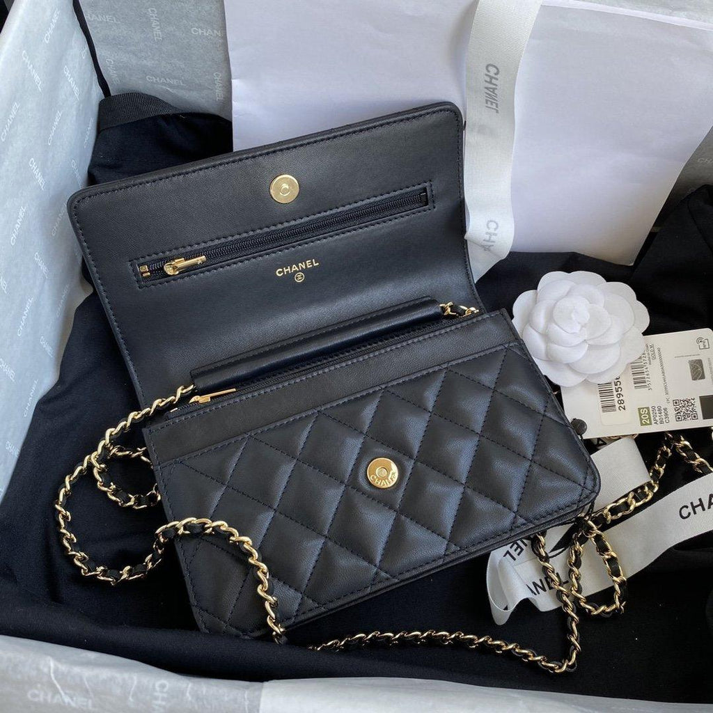 Chanel Wallet On Chain WOC Black Lambskin - Classic Black product image 4, provided for visual reference and product detail