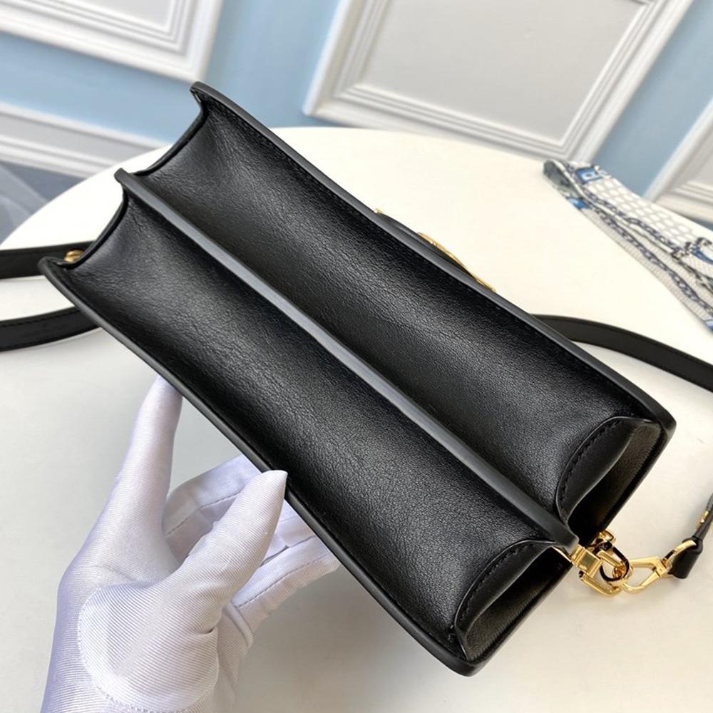 LV Dauphine MM Black Smooth Handbag product image 6, provided for visual reference and product detail review