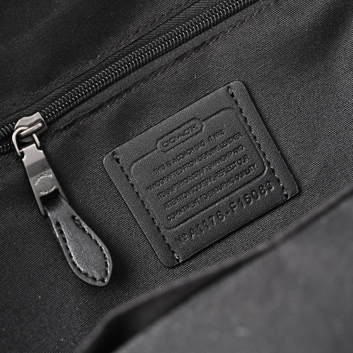 Coach West Backpack – Signature Canvas in Black/Grey - Black/Grey Monogram Pattern product image 5, provided for visual
