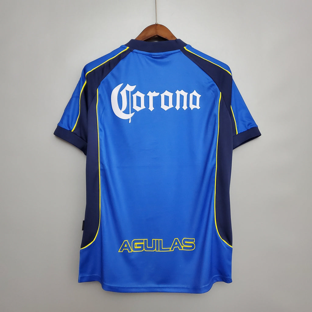 Retro Club America Jersey 2001-02 Away Blue Football Kit product image 7