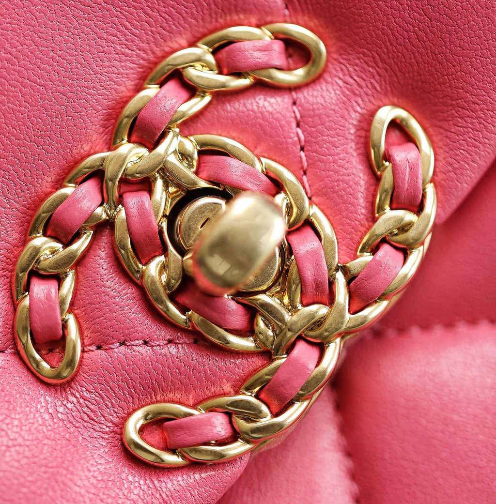 Chanel 19 Flap Bag Medium Pink - 30cm product image 5, provided for visual reference and product detail review