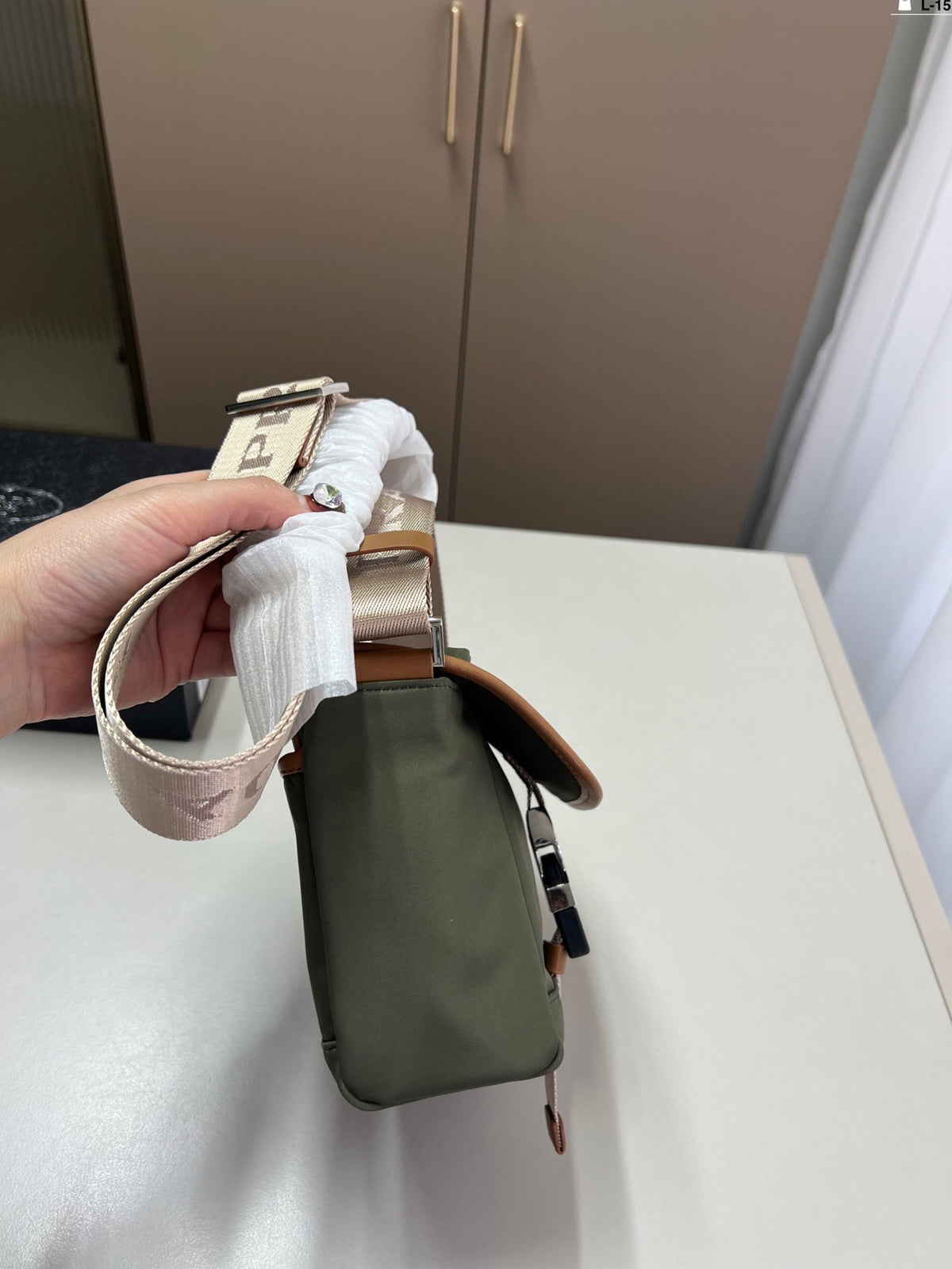 Prada Vintage Messenger Bag Crossbody - Green product image 3, provided for visual reference and product detail review