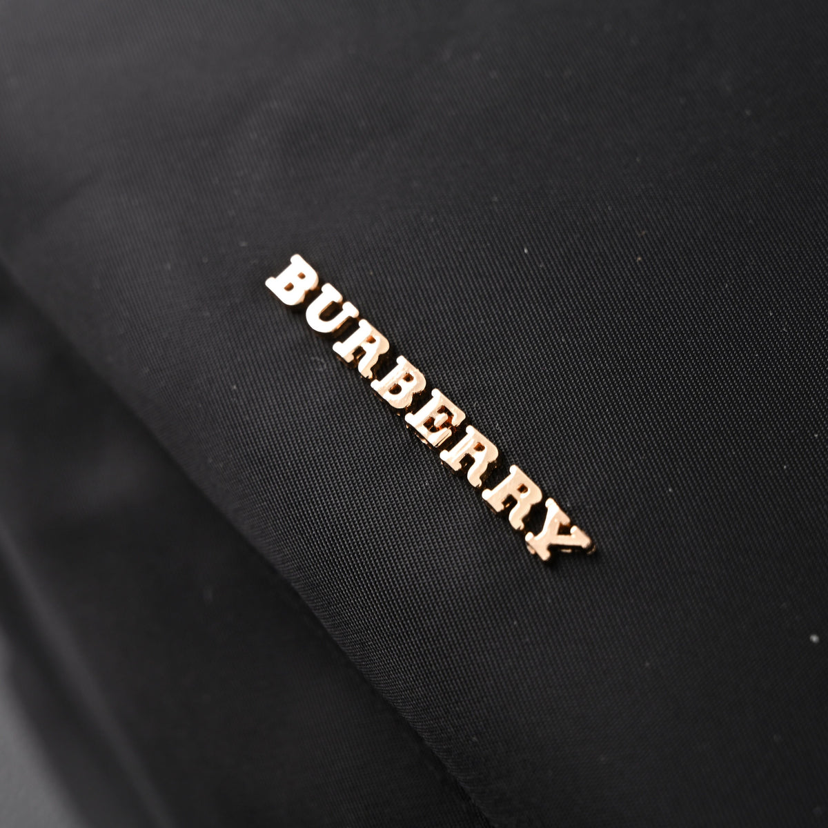 Burberry the Rucksack – Black Nylon & Leather Backpack with Gold-Tone Hardware - Black with Gold Accents product image 5,