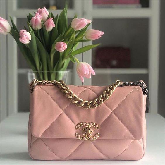 Chanel 19 Large Flap Bag - Pink product image 1, provided for visual reference and product detail review