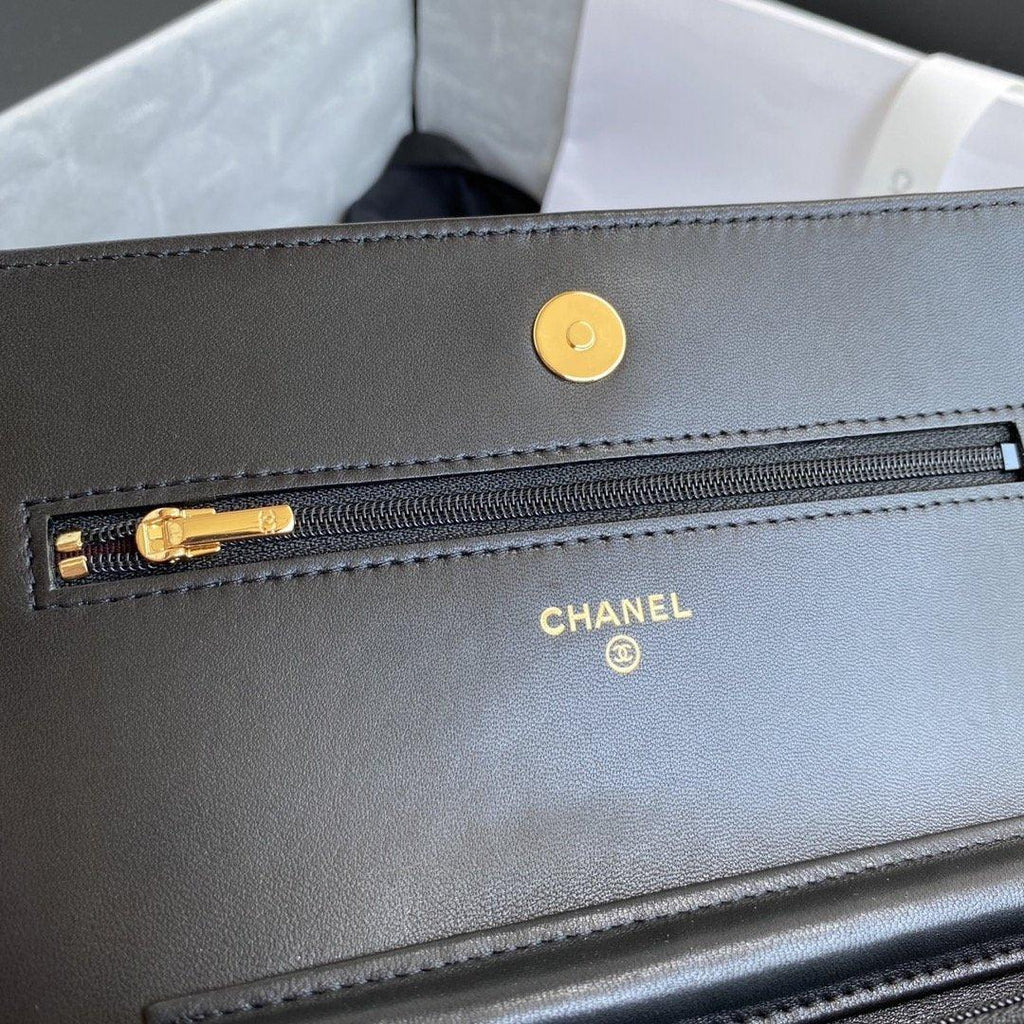 Chanel Wallet On Chain WOC Black Lambskin - Classic Black product image 9, provided for visual reference and product detail