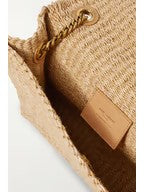 YSL Saint Laurent Kate Medium Raffia Shoulder Bag product image 5, provided for visual reference and product detail review
