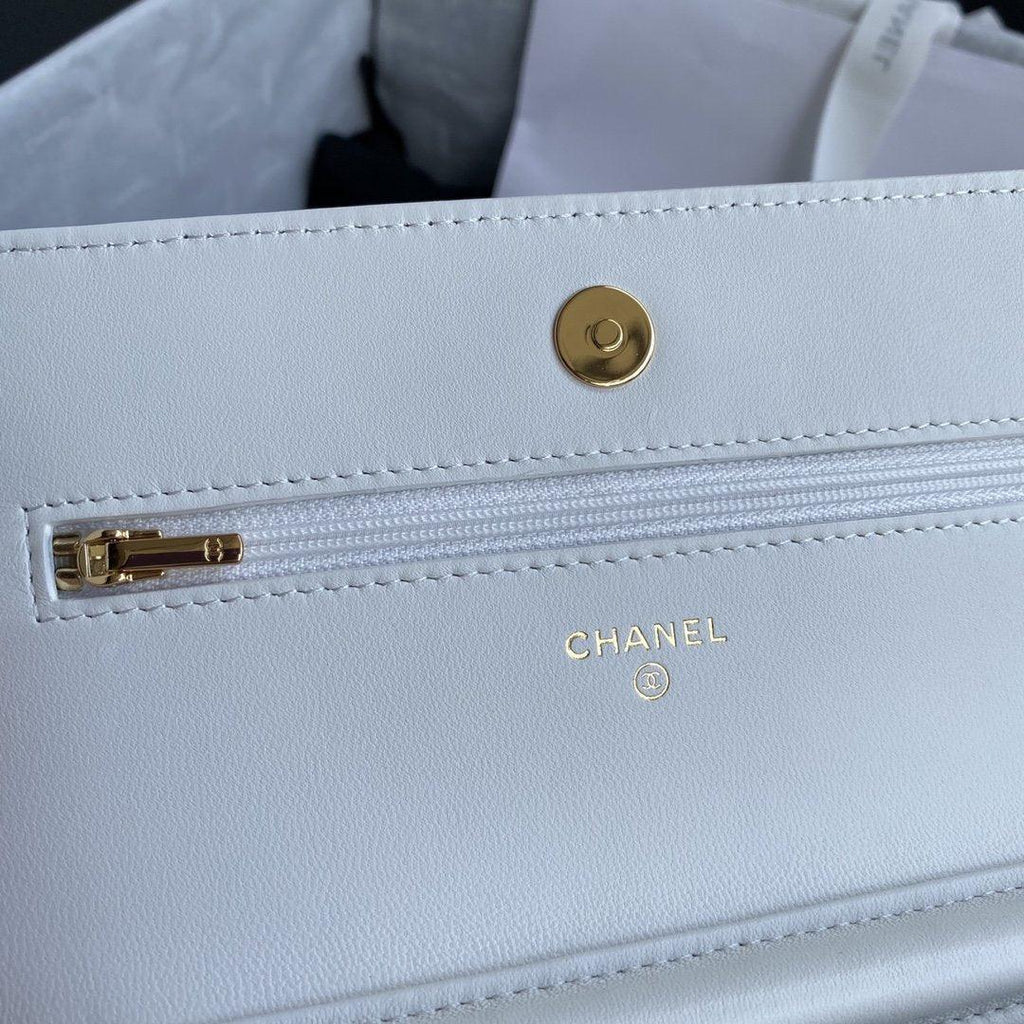 Chanel Wallet On Chain WOC White product image 6, provided for visual reference and product detail review