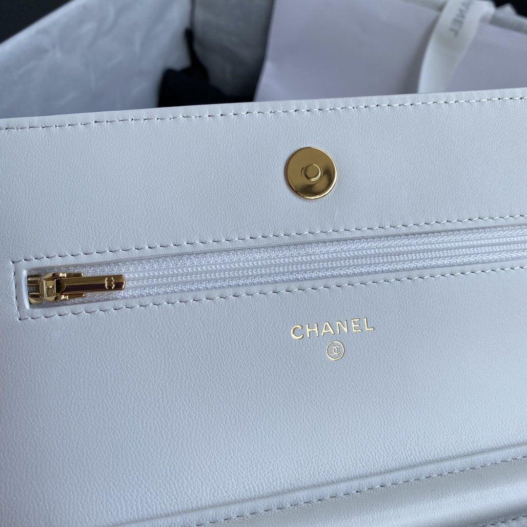 Chanel Wallet On Chain WOC White product image 6, provided for visual reference and product detail review