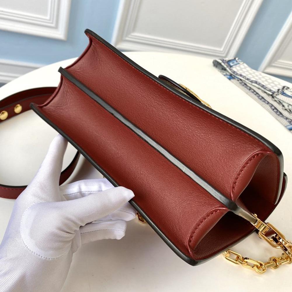 LV Dauphine MM Cherry Red Handbag product image 3, provided for visual reference and product detail review