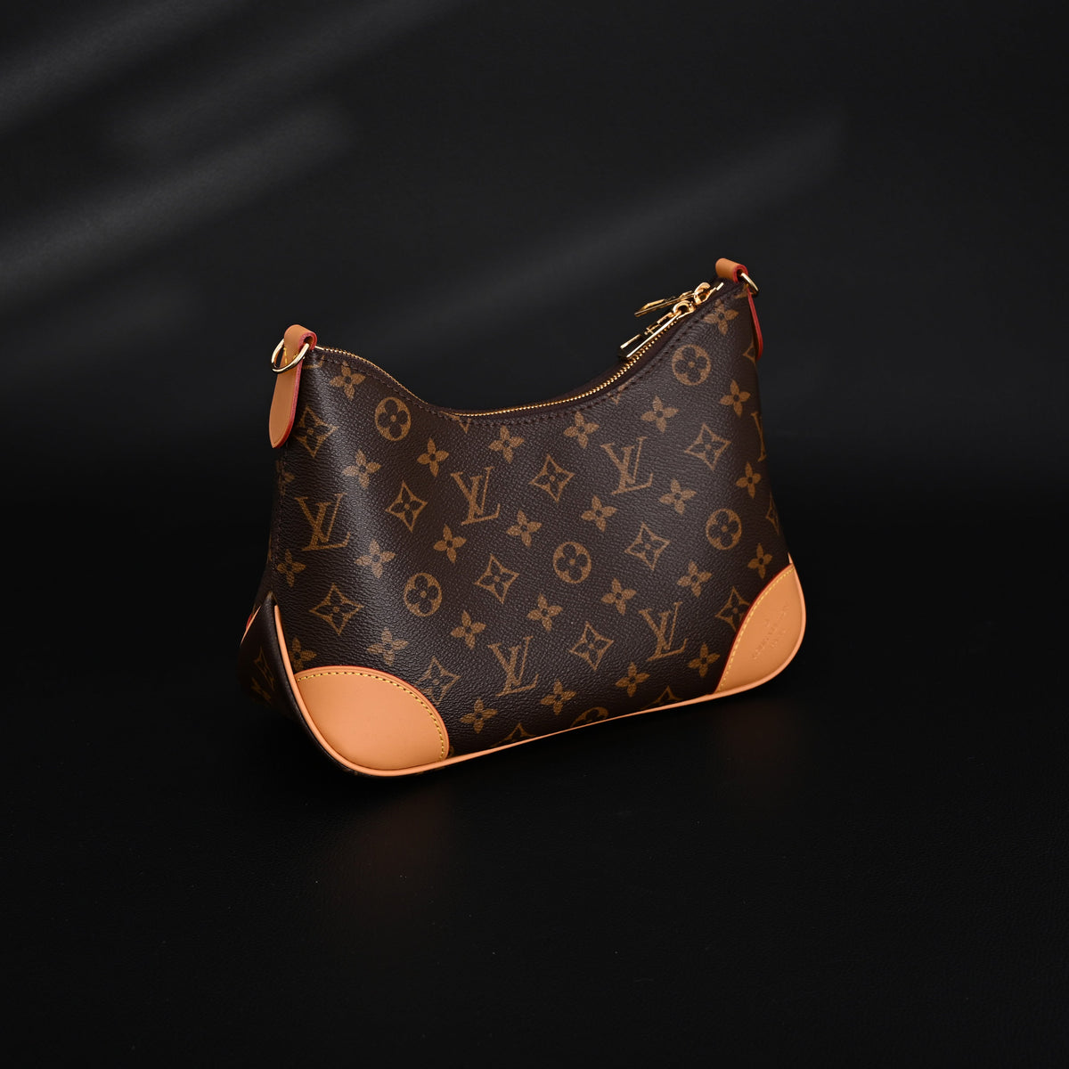 Louis Vuitton Boulogne Monogram Canvas Shoulder Bag – Classic Brown with Vachetta Leather Trim (M45832) product image 10,