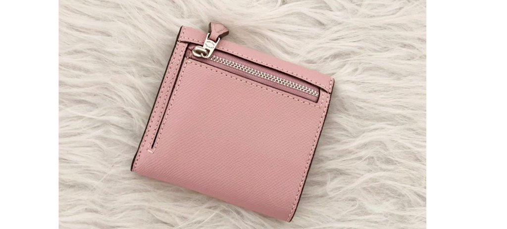 Coach Leather Small Wallet in Pink product image 6, provided for visual reference and product detail review