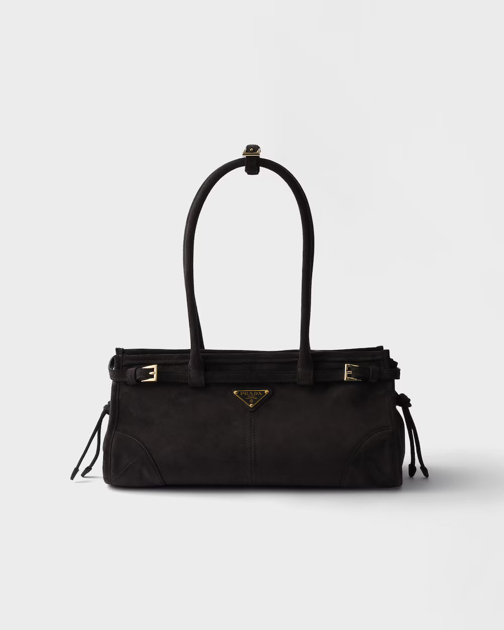 Prada Bonnie Medium Suede Handbag product image 4, provided for visual reference and product detail review