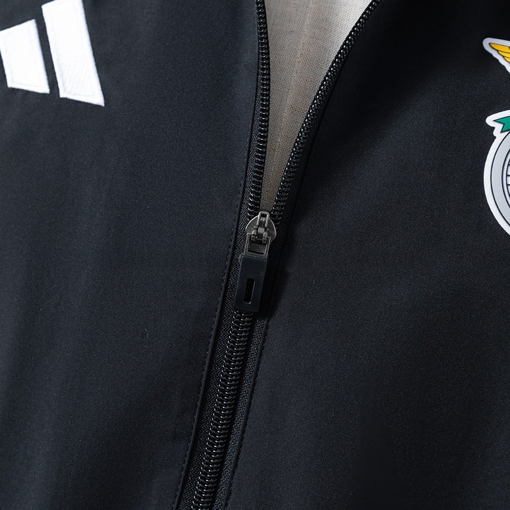 Benfica Windbreaker 1992-93 Black Football Jacket product image 5
