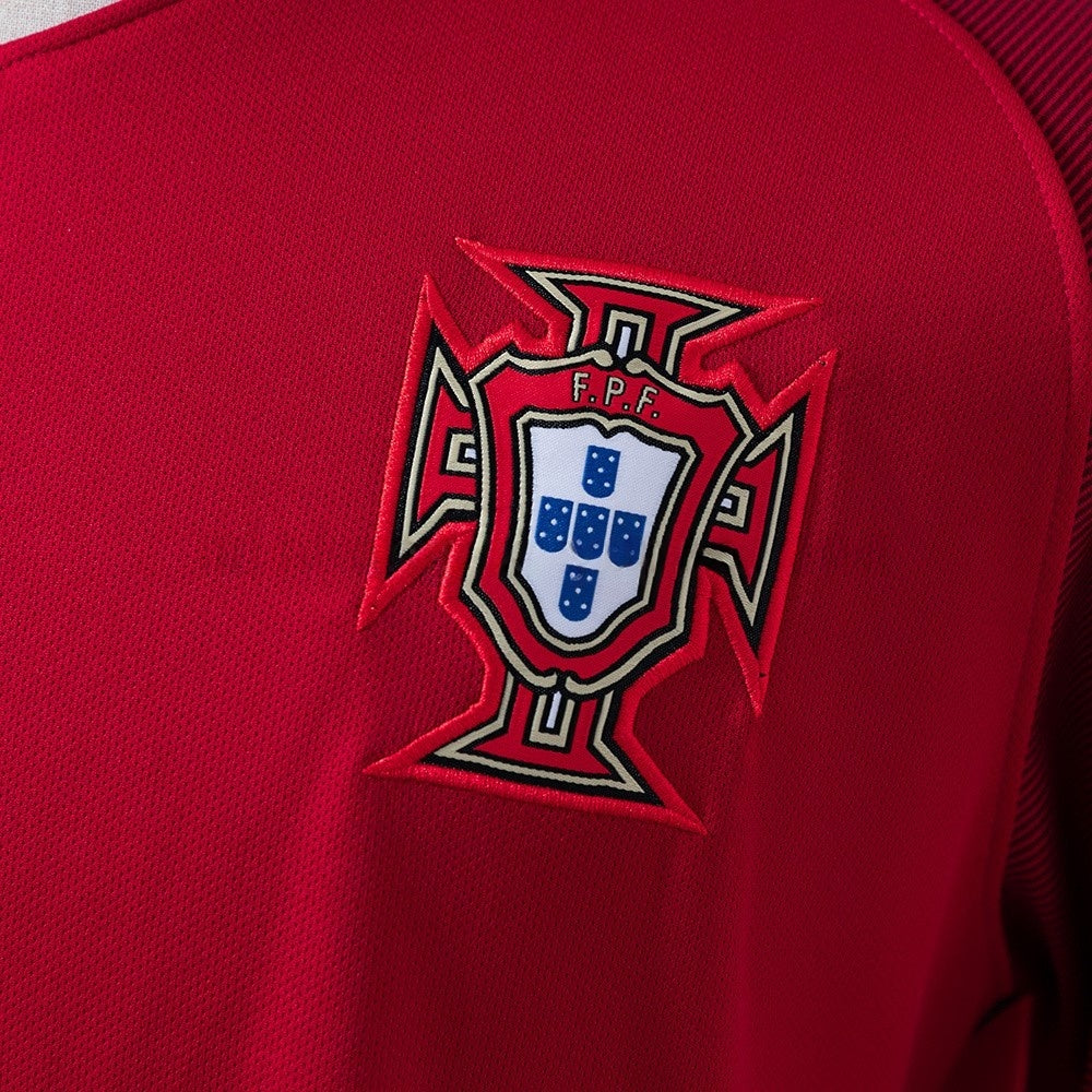 Portugal Jersey 2016 Home Retro Football Kit Long Sleeves product image 6