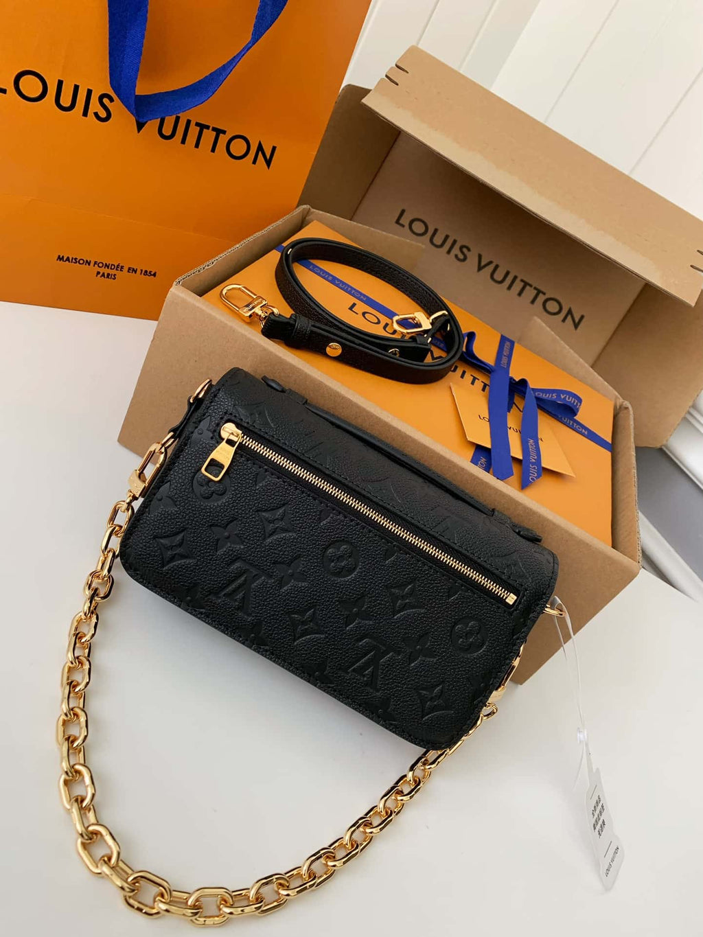 Louis Vuitton Monogram Empreinte Handbag - Black product image 4, provided for visual reference and product detail review