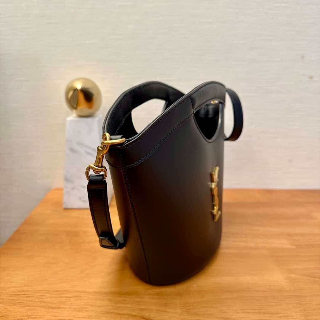 Saint Laurent Celia Mini Tote - Black product image 4, provided for visual reference and product detail review
