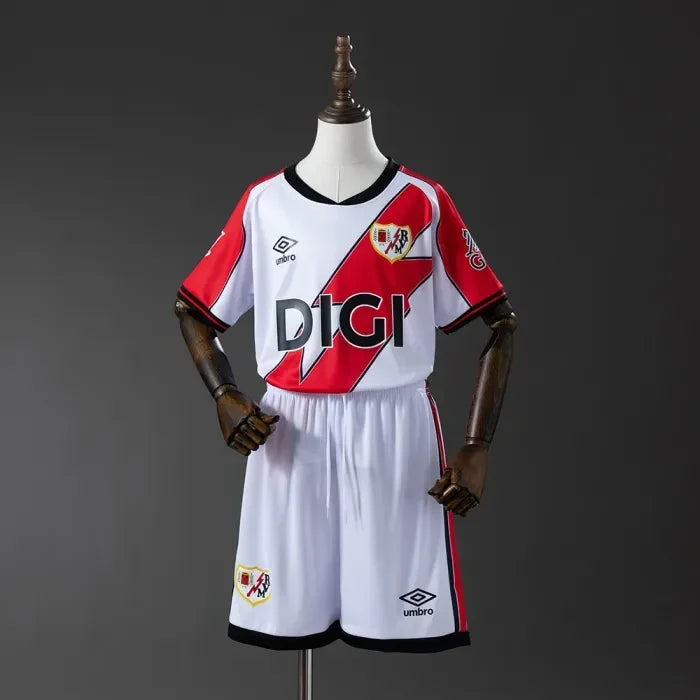 Kids Rayo Vallecano Jersey 2025/26 Home Football Kit product image 1
