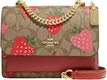 Coach Mini Klare Crossbody Bag in Signature Canvas Strawberry product image 1, provided for visual reference and product