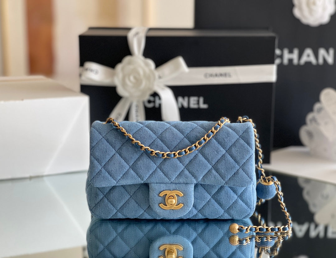 Chanel Denim Flap Bag - Blue product image 7, provided for visual reference and product detail review