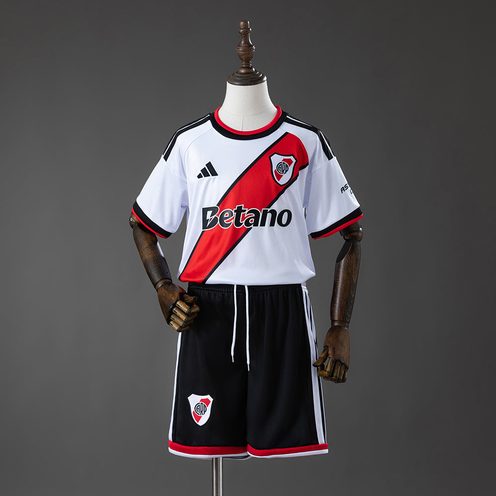 Kids River Plate Jersey 2026-2027 Home Football Kit Soccer