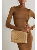 YSL Saint Laurent Kate Medium Raffia Shoulder Bag product image 1, provided for visual reference and product detail review