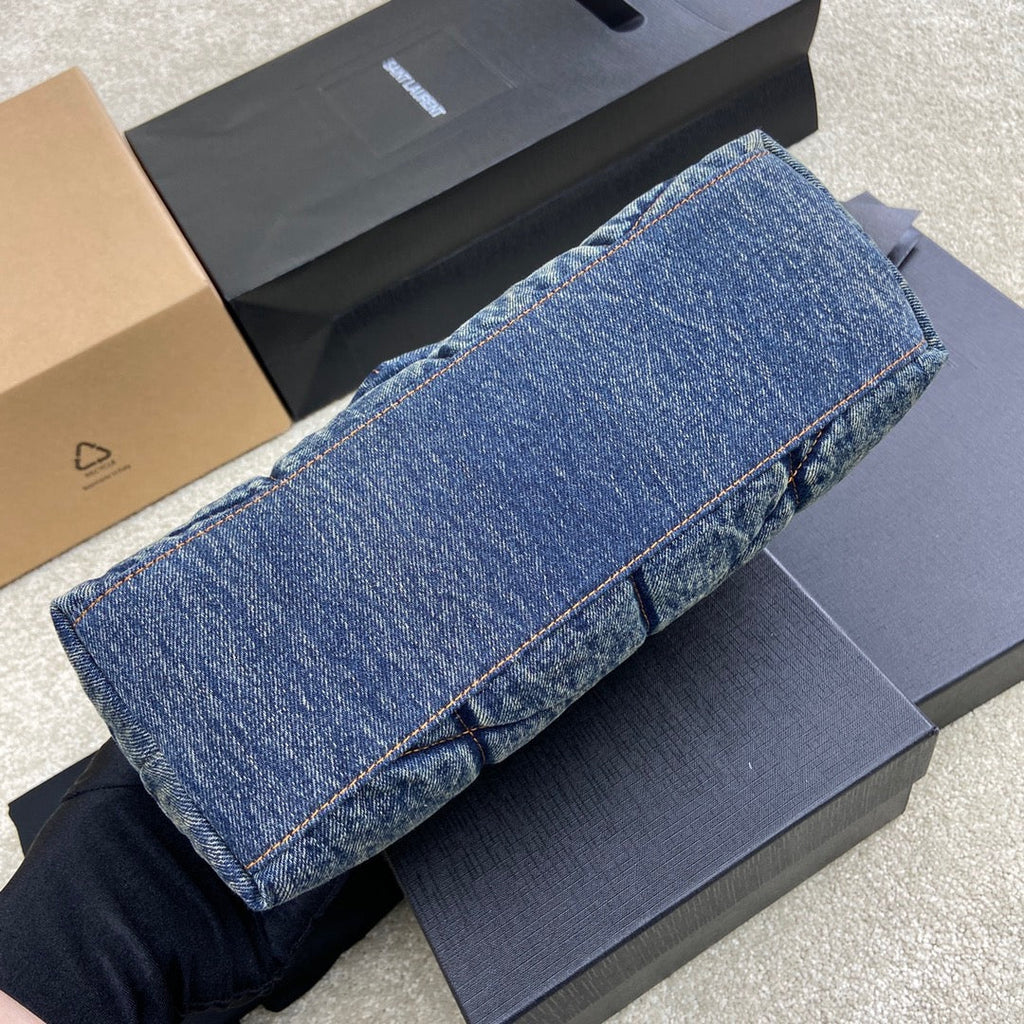 YSL Puffer Denim Bag - Blue product image 5, provided for visual reference and product detail review