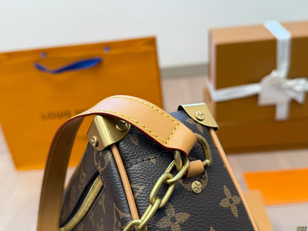 Louis Vuitton LV Soft Trunk Box Bag Satchel Bag - Brown product image 7, provided for visual reference and product detail