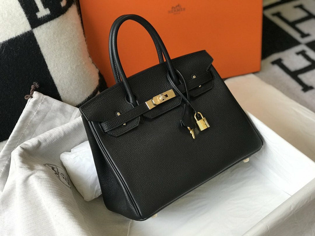 Hermes Handle Bag 30cm Black product image 2, provided for visual reference and product detail review
