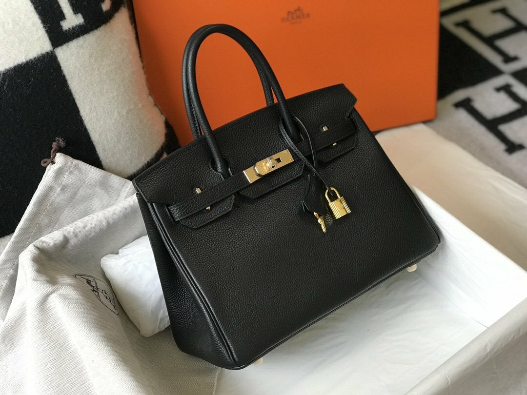 Hermes Handle Bag 30cm Black product image 2, provided for visual reference and product detail review