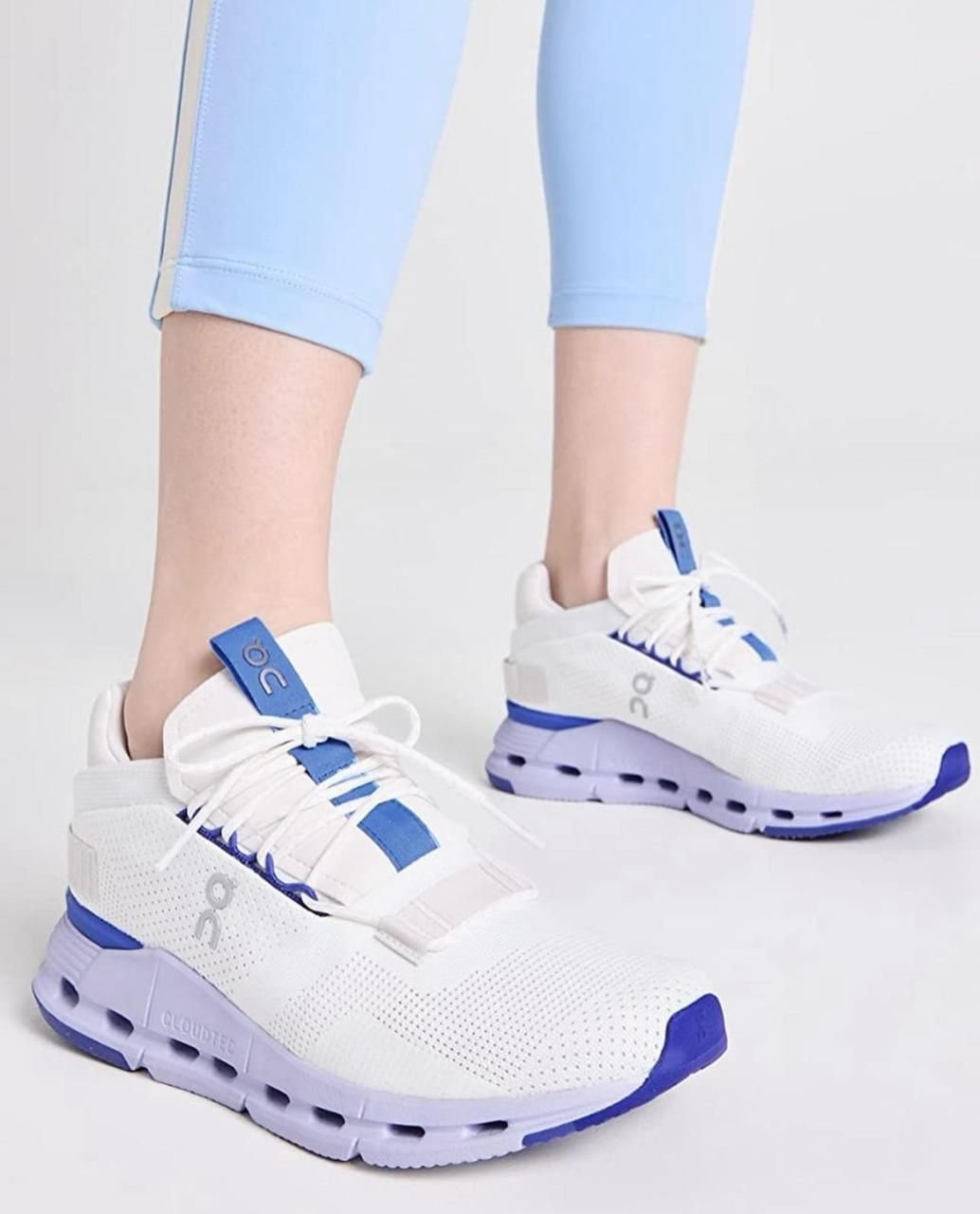 On Cloudnova Undyed White Lifestyle Sneakers product image 4, provided for visual reference and product detail review