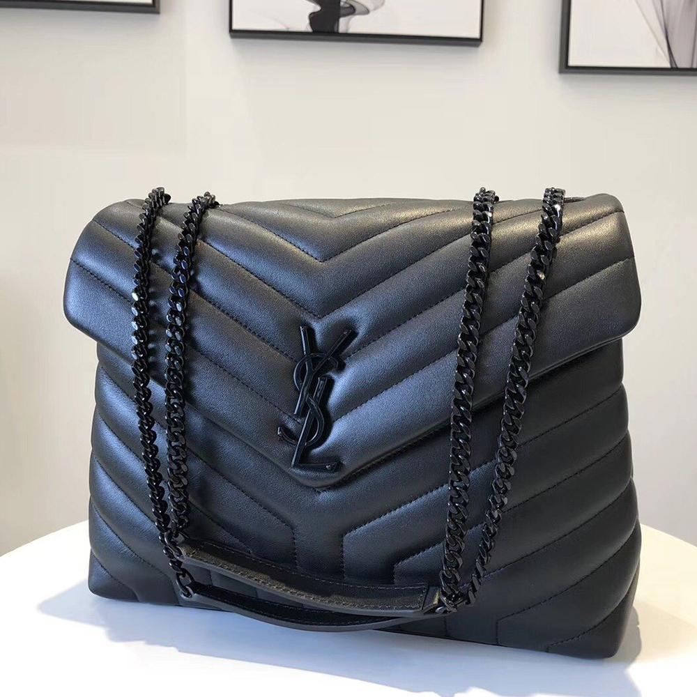 YSL Loulou Small Bag - Nero (Black) product image 1, provided for visual reference and product detail review