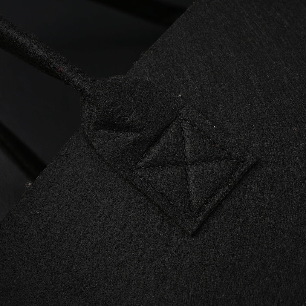 Maison Margiela MM6 Tote Bag – Limited Edition Black Canvas Shopper product image 7, provided for visual reference and