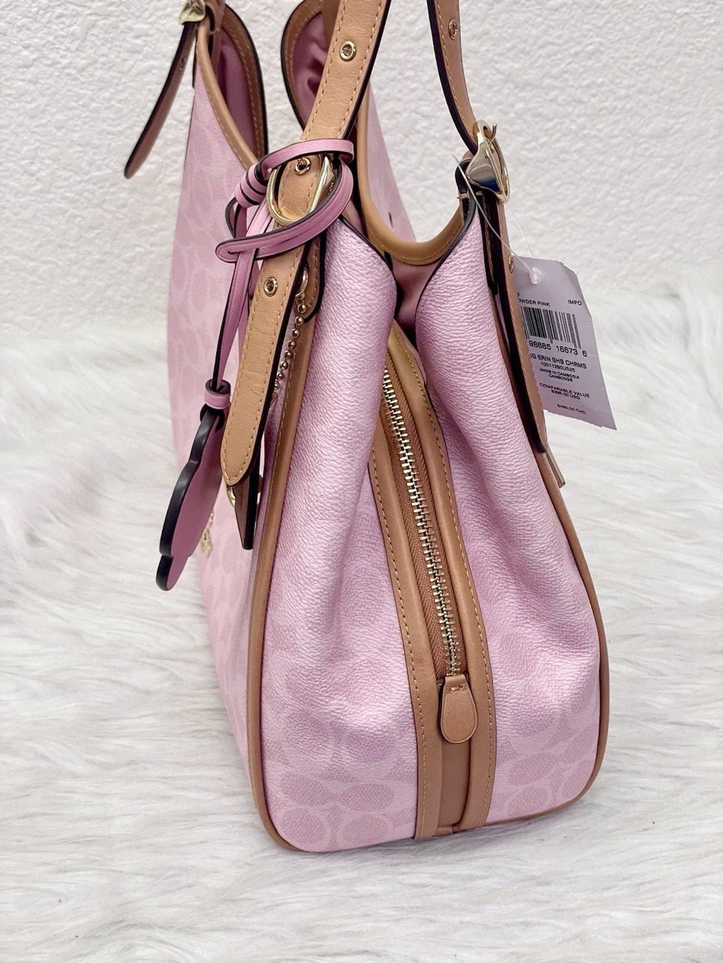 Coach Erin Shoulder Bag in Signature Canvas product image 3, provided for visual reference and product detail review