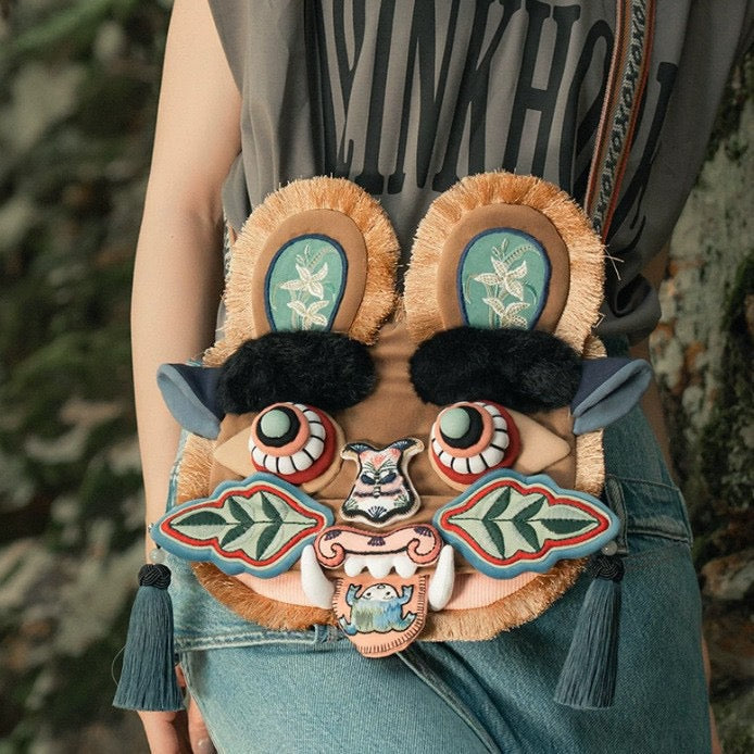 Tiger Head Mini Shoulder Bag product image 5, provided for visual reference and product detail review