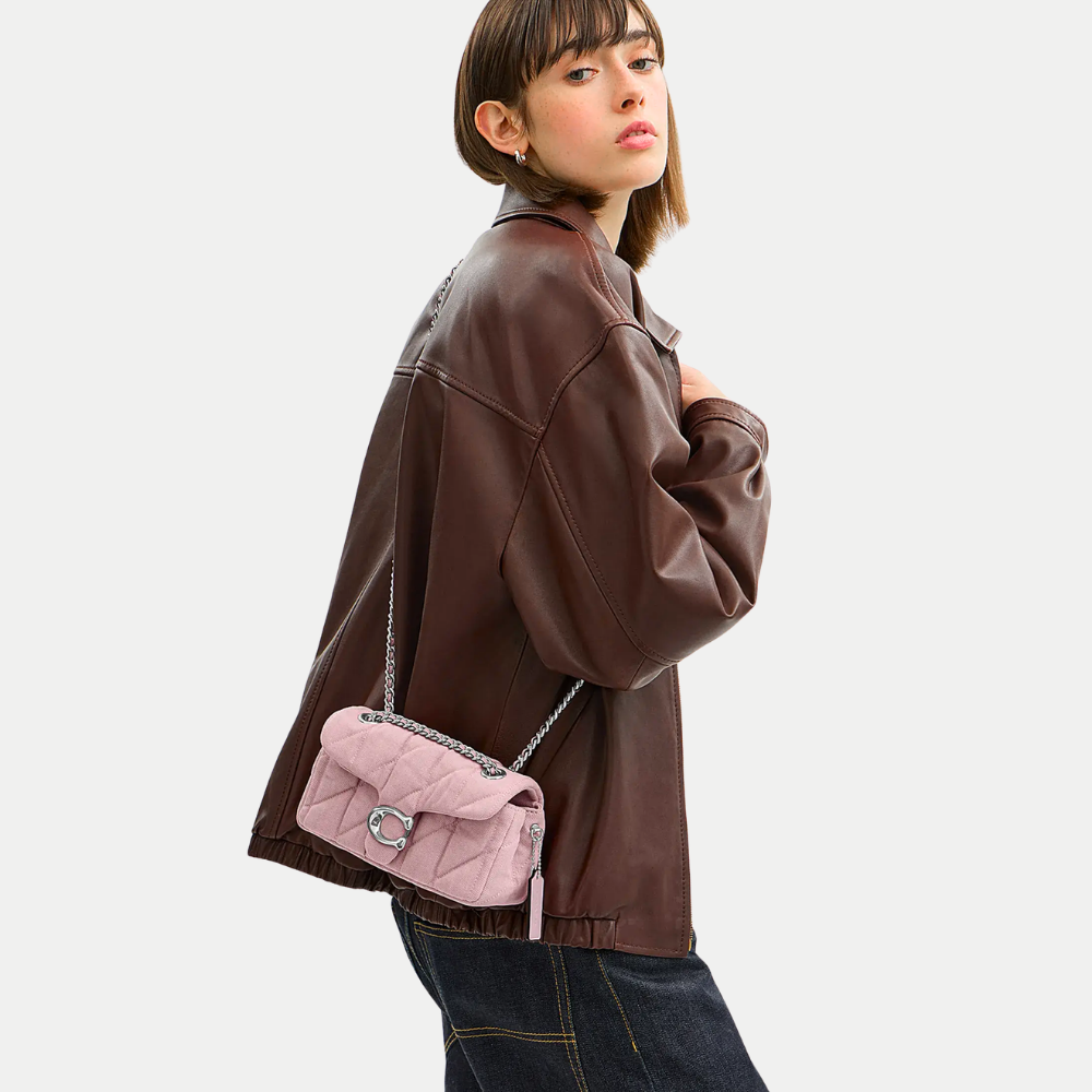 Coach Tabby Shoulder Bag 20 Quilting Pink product image 6, provided for visual reference and product detail review