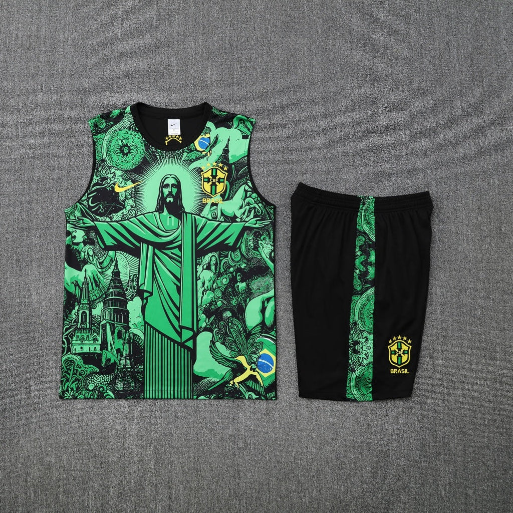 Brazil Vest Set Training Tracksuits 25/26 Football Kit product image 3