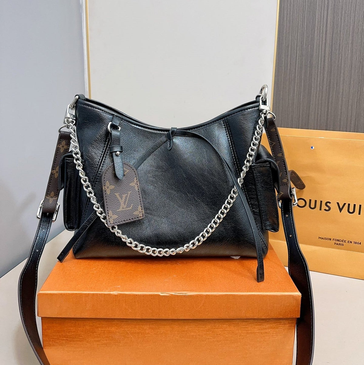 Louis Vuitton Carryall Cargo Handbag - Black product image 3, provided for visual reference and product detail review