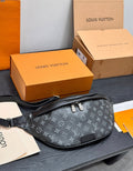 LV Bumbag Monogram Eclipse Canvas Crossbody Bag with Black Leather Trim product image 1, provided for visual reference and