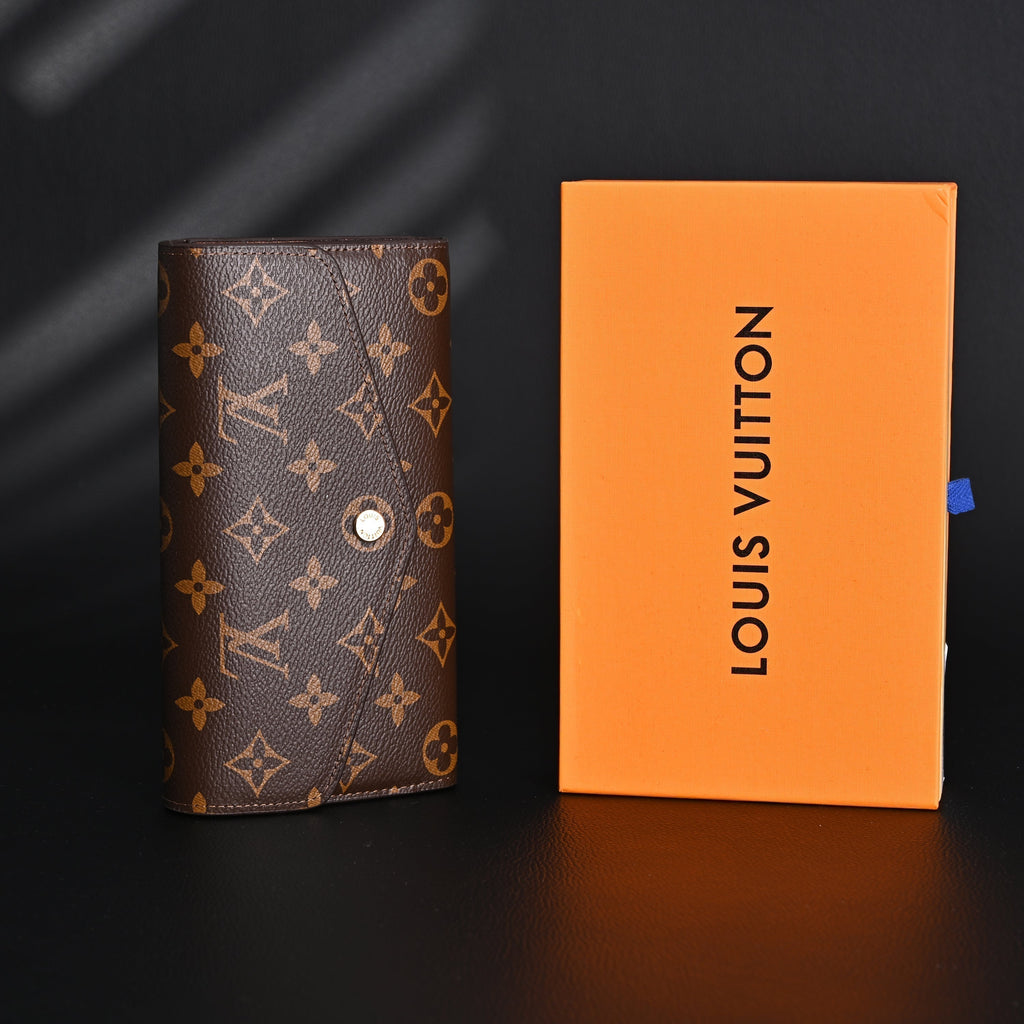 Louis Vuitton Sarah Wallet – Monogram Canvas Long Flap Wallet (M60531) - Classic Monogram Brown product image 1, provided