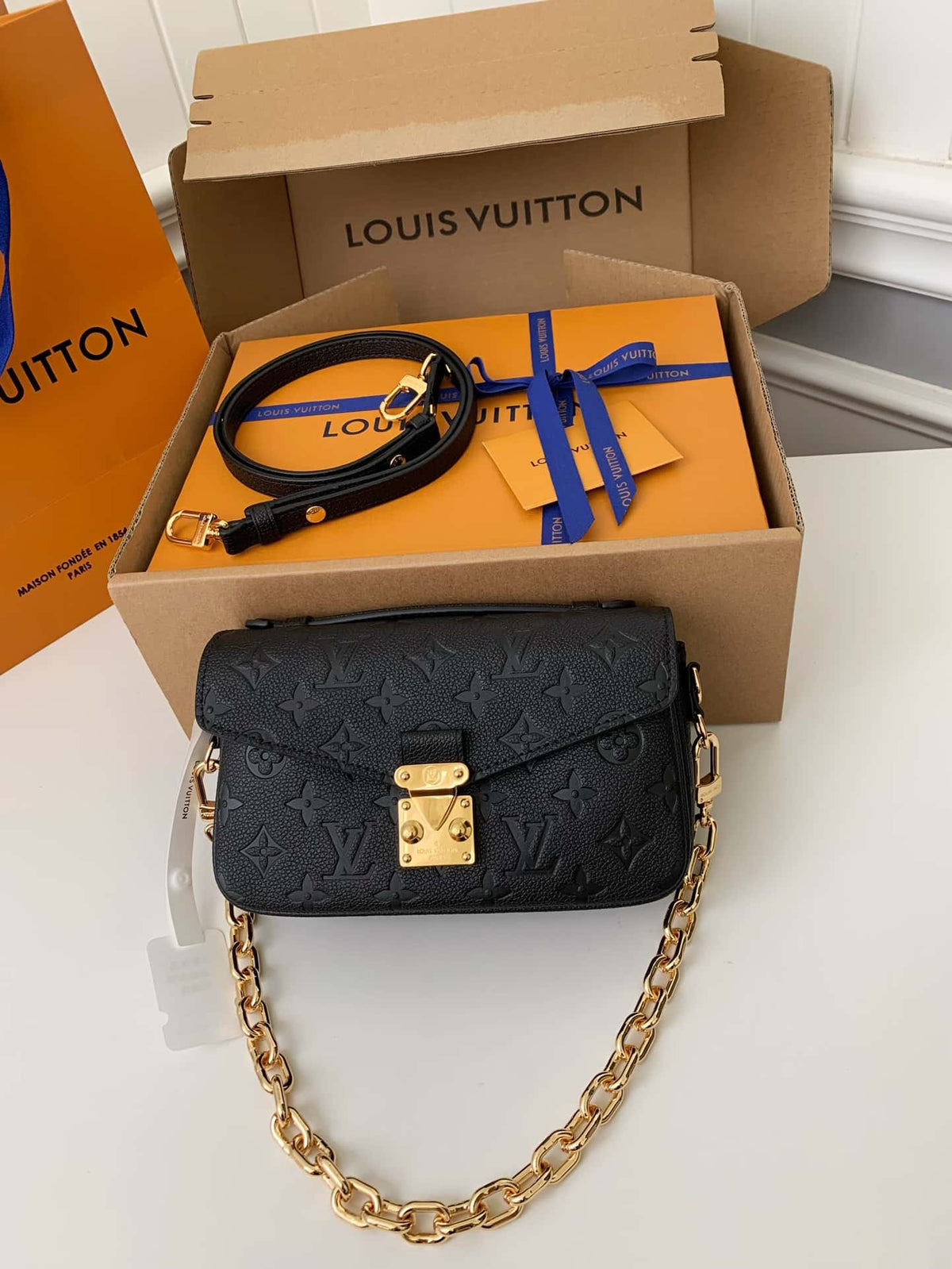 Louis Vuitton Monogram Empreinte Handbag - Black product image 2, provided for visual reference and product detail review